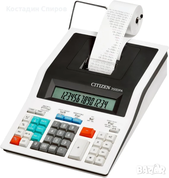 настолен калкулатор Citizen 350 DPA с печат, снимка 1