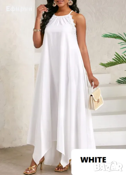 Дълга рокля, Бяла рокля, Жълта рокля, Оранжева рокля, снимка 1