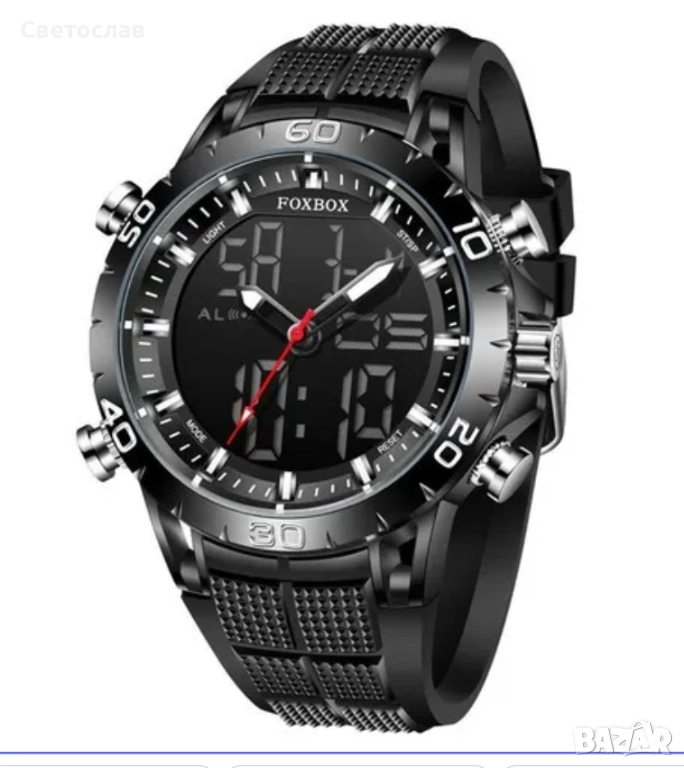 Продавам мъжки часовник FOXBOX – аналогов + дигитален, снимка 1