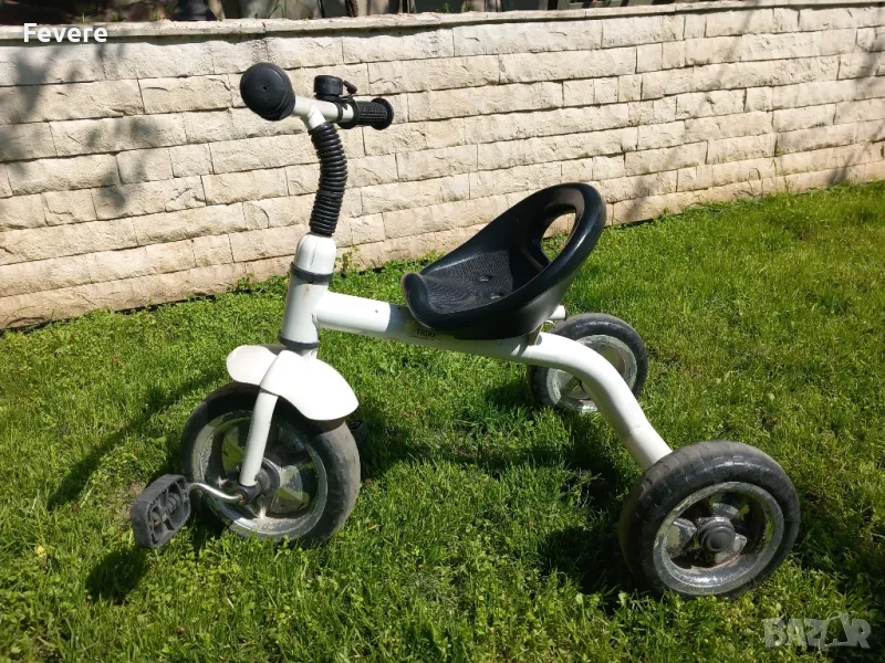 Бяла триколка колело, снимка 1