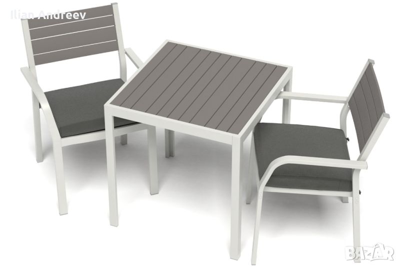Градинска Маса от ИКЕА + два стола - изключително здрава!, снимка 1