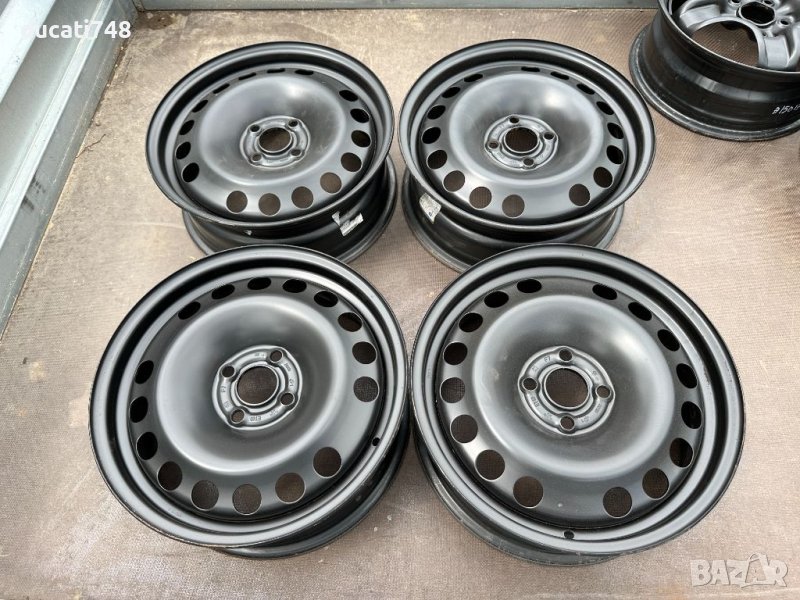 4бр.  OEM железни джанти 16" 4x100 Opel, Fiat, снимка 1