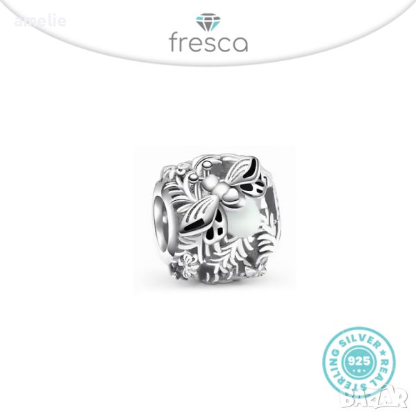 Талисман Fresca по модел тип Пандора сребро проба 925 Pandora Bee Life. Колекция Amélie, снимка 1