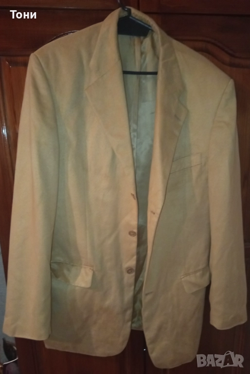 DOWNTOWN VISION Ново Мъжко Сако от Чист Натурален Кашмир L , снимка 1