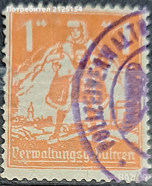 Стара немска марка,преди 1945 г., снимка 1