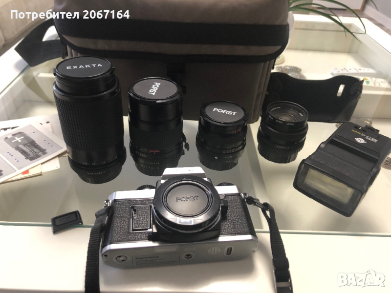 Фотоапарат ,обективи ,светкавица и чанта, снимка 1