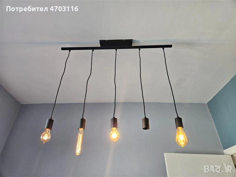 Висяща лампа с 5 фасунги, снимка 1