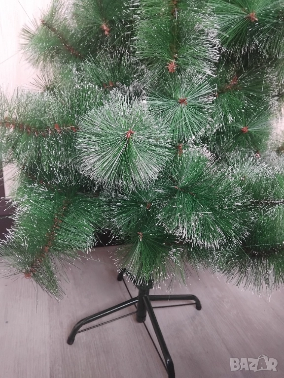 Голяма Гъста Коледна Елха със стабилна метална стойка, снимка 1