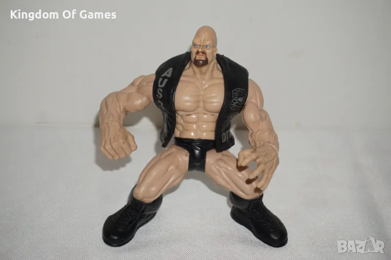 Рядка Колекционерска Фигура На Stone Cold Steeve Austin от 1998г Jakks Pacific, снимка 1