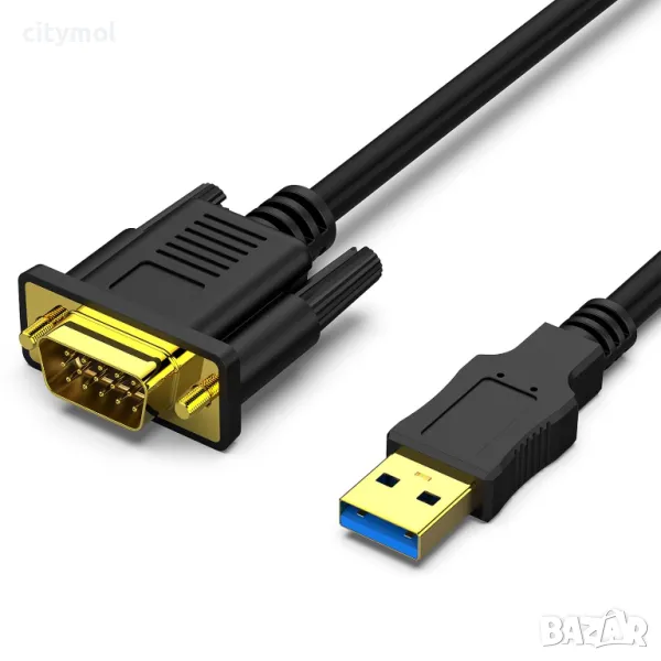 BENFEI USB 3.0 към VGA кабел мъжки към мъжки 6 фута, еднопосочен USB към VGA за Windows 11, Windows , снимка 1