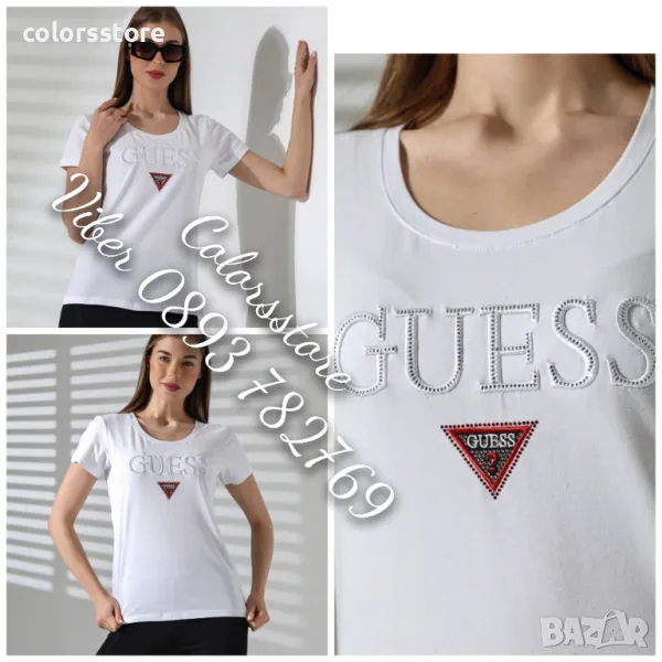 Бяла тениска Guess-VL43l, снимка 1