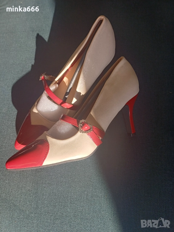 Дамски обувки с ток., снимка 1