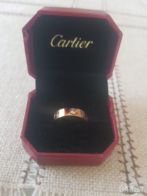 Пръстен Cartier розово злато, снимка 1