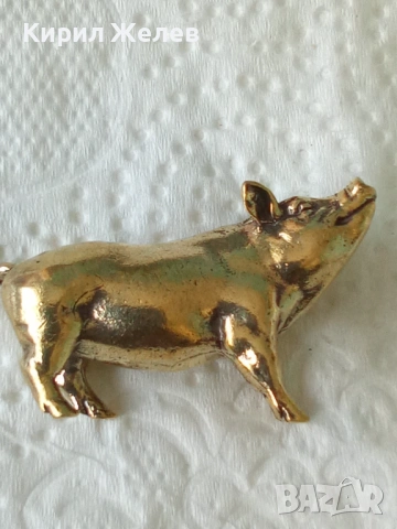 Бронзова фигурка на 🐷 прасе 44637, снимка 2 - Колекции - 54172882