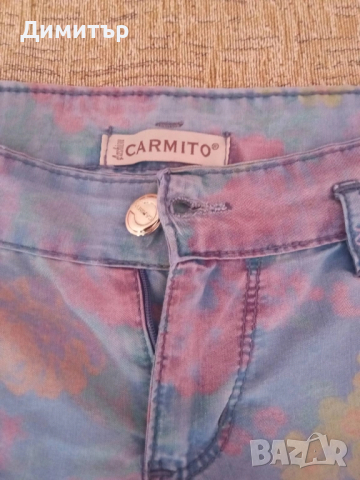 Дамски къси панталонки с цветя С-М размер, снимка 2 - Къси панталони и бермуди - 52006214