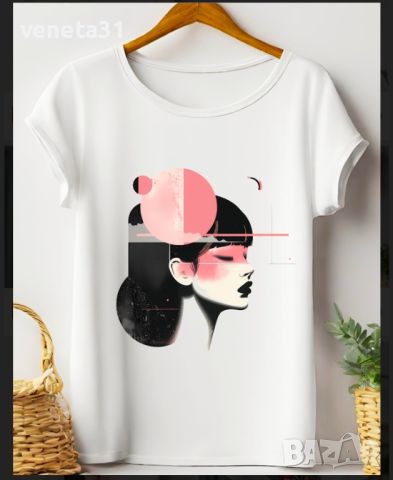 Дамски Art блузи с къс ръкав, снимка 9 - Тениски - 45625326