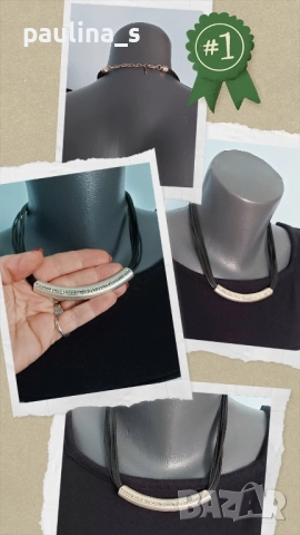 Пет различни броя / Колиета Parfois и унисекс ланец от медицинска стомана / Панцер, снимка 5 - Колиета, медальони, синджири - 52373370