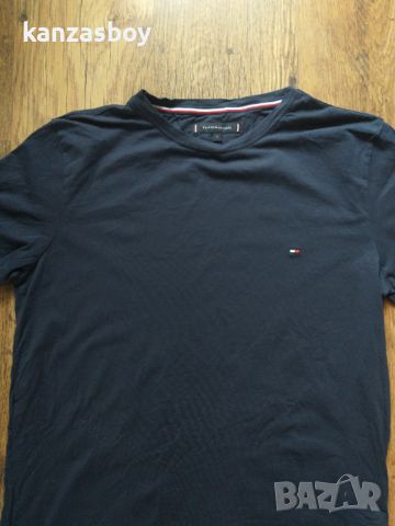 Tommy Hilfiger SLIM FIT T-SHIRT - страхотна мъжка тениска Л, снимка 3 - Тениски - 46073069