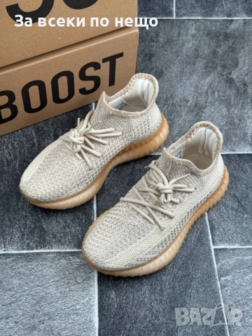 Adidas Yeezy Boost 350 V2 Дамски Бежови Маратонки👟Дамски Спортни Обувки В Бежов Цвят Код E586, снимка 2 - Маратонки - 50913141