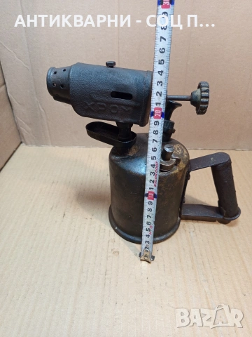 Соц Стара Бензинова Лампа Пърлачка Горелка. НОМЕР 675., снимка 12 - Антикварни и старинни предмети - 53396271