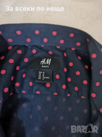 Продавам мъжка риза H&M размер М, снимка 2 - Ризи - 46431129