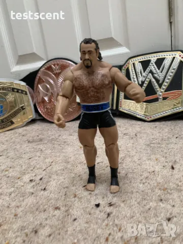 Екшън фигура WWE Rusev Miro Русев Миро blue Мачка Mattel figure играчка, снимка 14 - Фигурки - 48450667