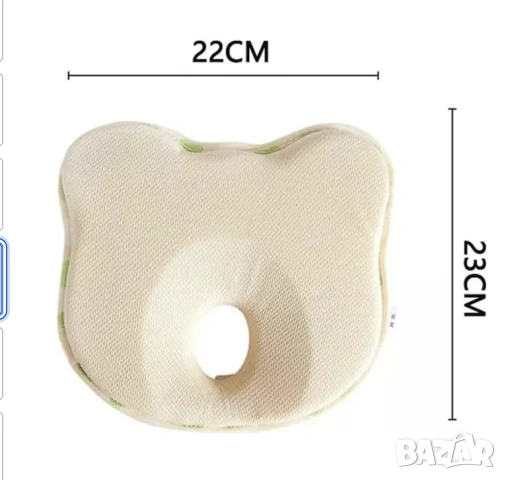 Ергономична бебешка възглавница 0-12 месеца, снимка 4 - Спално бельо и завивки - 53841686