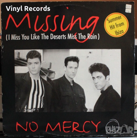 No Mercy - Missing I Miss You Like the Deserts Miss The Rain, Vinyl, 12", 33 ⅓ RPM, снимка 1