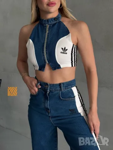 дамски комплект деним adidas, снимка 3 - Комплекти - 50417079