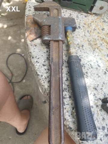 стар  раздвижен ключ USA15, снимка 12 - Колекции - 50994205