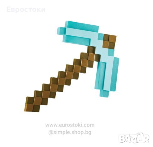 Играчка кирка Minecraft, кирка Майнкрафт 40 x 30 см.  Придайте на вашия Minecraft костюм перфектния , снимка 1