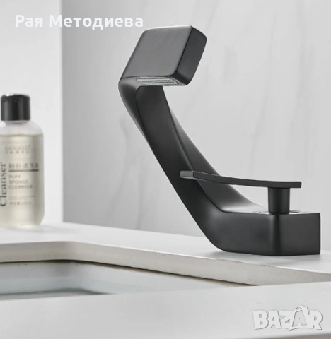 Екстравагантен черен смесител за баня , снимка 7 - Други стоки за дома - 53038053