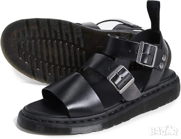 Dr. Martens Gryphon Black Brando Leather Gladiator Sandal № 41 кожени сандали Унисекс
