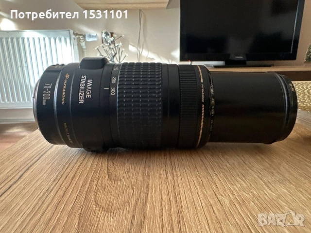 📷 Canon EF 70–300mm f/4–5.6 IS USM – телеобектив, снимка 4 - Обективи и филтри - 52977633