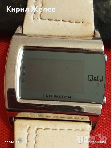 Модерен дамски часовник Q/Q LED WATCH много красив 49015