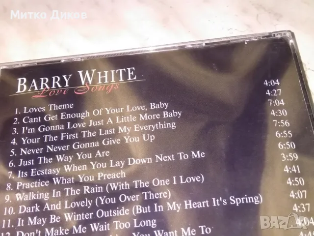 Barry White Love Songs CD компакт диск отличен, снимка 3 - CD дискове - 49305899