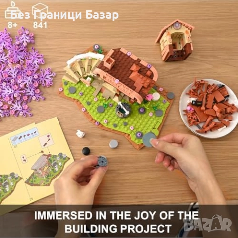 Нова Sakura дървена къщичка със светлини, комплект 841 части за сглобяване, снимка 6 - Други - 51736213