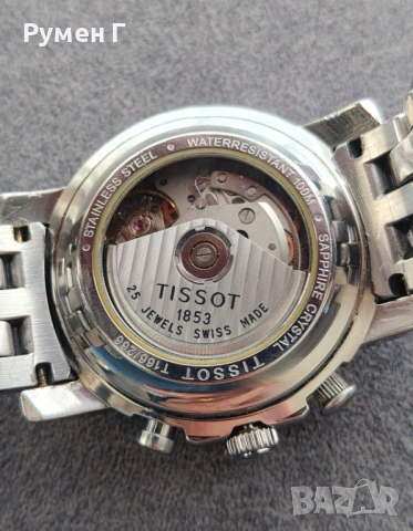 Tissot automatic chronograph Eta 7750 Valjoux, топ състояние, бартер, снимка 4 - Мъжки - 54147824
