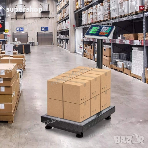 Платформе Кантар до 400кг с Голяма Рифелова Платформа и Батерия , снимка 10 - Везни - 54168895