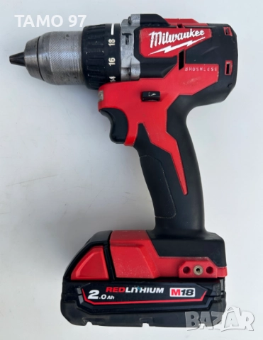 Milwaukee M18 CBLPD - Акумулаторен безчетков ударен винтоверт 18V 2.0Ah, снимка 3 - Винтоверти - 52979593