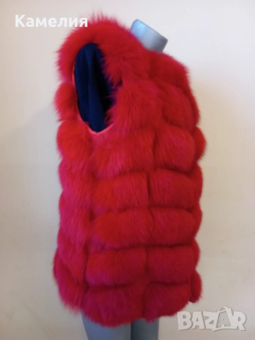 Елек от лисица , снимка 5 - Палта, манта - 51953984