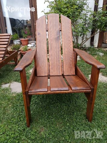 Градински стол /кресло дърво, снимка 1 - Градински мебели, декорация  - 45403707