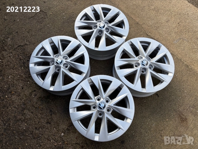 4 броя алуминиеви джанти за Skoda Fabia,Slavia,Scala,Rapid 15, снимка 6 - Гуми и джанти - 52772971