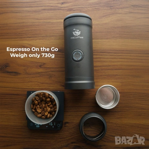Портативна еспресо машина MiiCoffee Eon USB-C самонагряваща 20 bar [ЧИСТО НОВА], снимка 4 - Кафемашини - 54260086