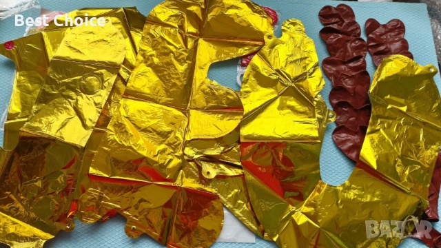 Декорация от големи фолиеви балони и надписи. Св.Валентин - Любов, снимка 8 - Други - 52587699