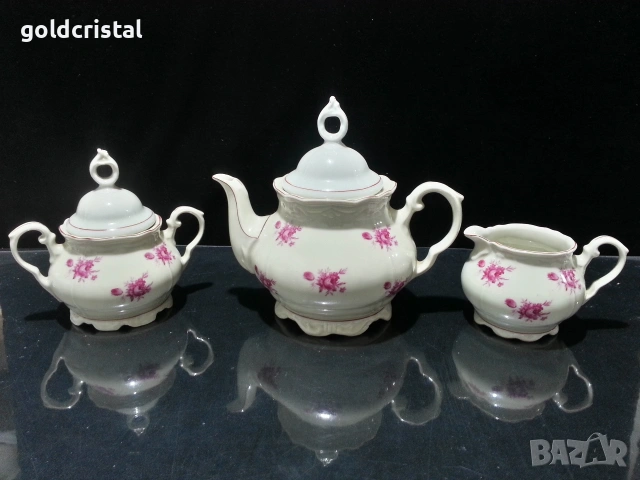 Стар български порцелан чайник заханица латиера , снимка 2 - Антикварни и старинни предмети - 53137177