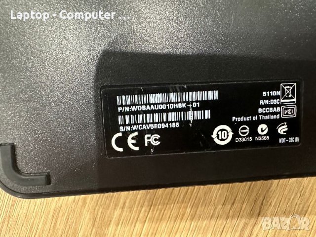 WD 1TB - Външен хард диск WDBAAU0010HBK, снимка 3 - Външни хард дискове - 46749763