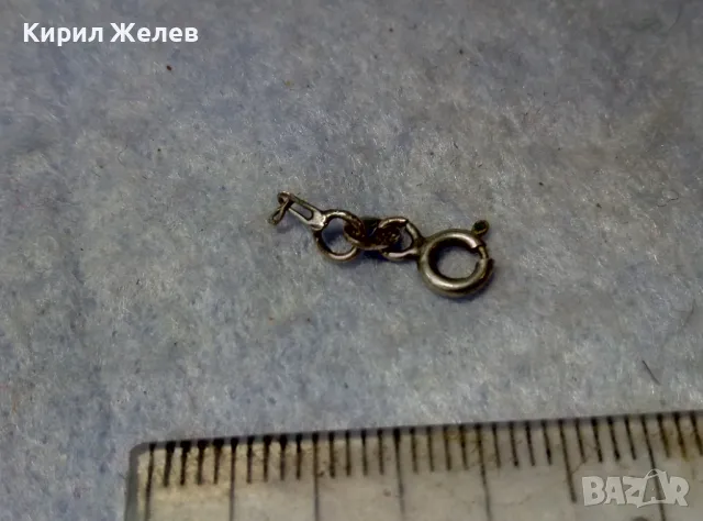 СТАРА СРЕБЪРНА ЗАКОПЧАЛКА СРЕБРО 925 КАРАБИНКА За СИНДЖИРЧЕ ГРИВНА КОЛИЕ ВЕРИЖКА 49928, снимка 4 - Други - 49517865