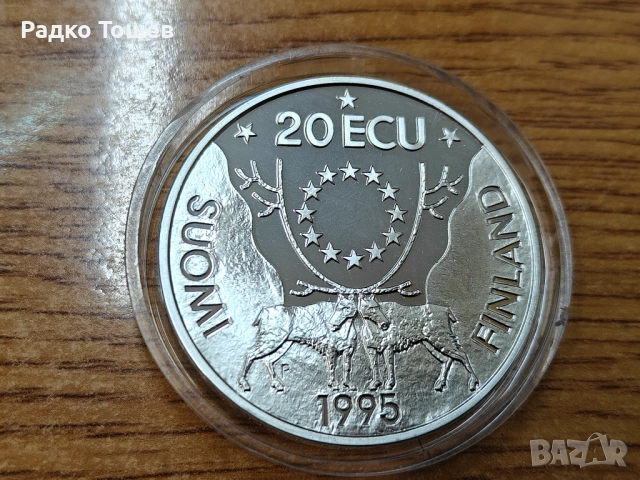 Финландия 20 екю 1995 СРЕБРО