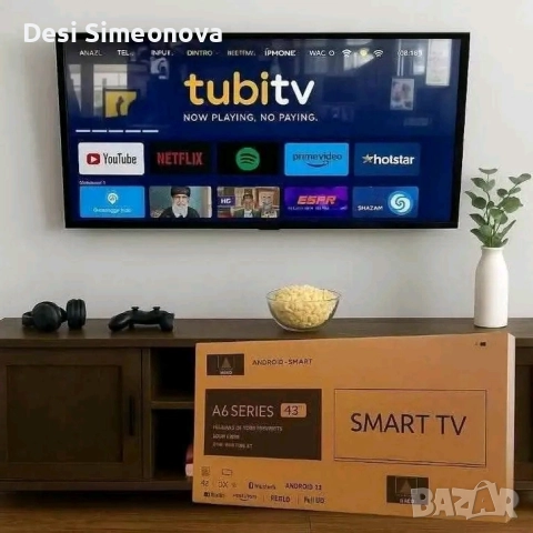 Телевизор A6 SMART Full HD – 32 и 43 инча с Android, Netflix и YouTube